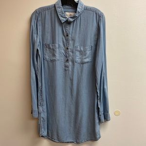 Denim shirt dress. Size medium